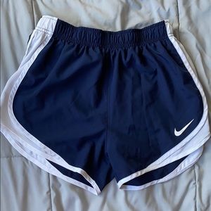 Navy & White Nike Shorts